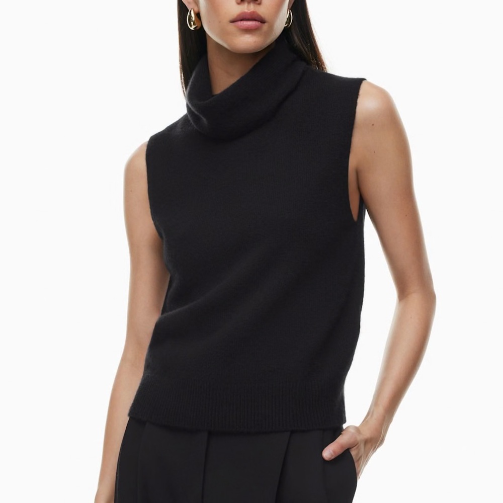 Aritzia Babaton Luxe Cashmere Tanning Sweater Vest